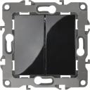 Переключатель ЭРА Серия 12 12-1112-06 перекрстный двойной, 10АХ250В, чрный Б0065303