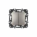 Переключатель ЭРА Elegance 14110616 двойной, выполненный в цвете титан, представляет собой надежное решение для управления освещением в вашем доме. Он предназначен для встраиваемого (скрытого) монтажа, что позволяет сохранить эстетичный вид интерьера. Устройство оснащено двумя клавишами, что обеспечивает удобное управление световыми сценариями. Переключатель изготовлен из прочного пластика, что гарантирует долговечность и устойчивость к внешним воздействиям. Степень защиты IP20 делает его подходящим для использования в сухих помещениях. Максимальный ток 10 А позволяет использовать его в стандартных электрических сетях. Отсутствие индикатора и рамки в комплекте позволяет адаптировать устройство под индивидуальные предпочтения и дизайн. Серия Elegance подчеркивает стиль и современность данного переключателя.