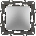 Проходной переключатель одноклавишный встраиваемый (алюминий) ЭРА 14-1108-03