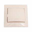 Одноклавишный переключатель Intro Plano 1-103-02 10А-250В, IP20, СУ, слоновая кость, Б0053744