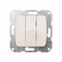 DEA Выключатель 3кл с/у 10А мех. Беж KRANZ, цена за 1 шт