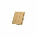 Трехкнопочный умный выключатель Zigbee Roximo золотой, SZBTN01-3G