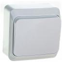 Выключатель 1кл проходной белый о/у Этюд