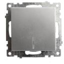 Выключатель 1-клавишный c индикатором (механизм) STEKKER GLS10-7101-03, 250В, 10А, серия Катрин, серебро, 39577