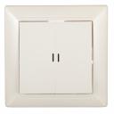 Выключатель Svet двухклавишный встраиваемый бежевый с подсветкой (SV1001-0011)