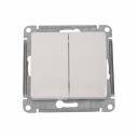 Двухклавишный переключатель Systeme Electric Glossa GSL000965