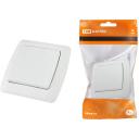 Выключатель 1 кл. 10А белый "Онега" TDM