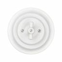 Выключатель скрытой установки фарфоровый серии «Болонь» TDM Electric - это изысканный и дорогой элемент электроустановочного оборудования, который отлично дополнит интерьер в винтажном стиле. Изготовленный из высококачественных материалов, он обеспечивает отличное качество и абсолютную безопасность. Выключатель выполнен из фарфора, что придает ему изысканный и дорогой внешний вид. Внутренняя часть розетки и выключателя изготовлена из негорючего пластика, что обеспечивает дополнительную безопасность. Быстрозажимные клеммы обеспечивают легкий и быстрый монтаж, а винтовое соединение позволяет шлейфить. Контакты из высокоупругой фосфористой бронзы гарантируют надежность и долговечность. Выключатель предназначен для подключения бытовых нагрузок к сети переменного тока и управления сетями освещения. Он отлично подойдет для ресторанов, клубов, загородных коттеджей, дач и других помещений. Выключатель имеет белый цвет, который гармонично сочетается с интерьерами в винтажном стиле. Тип крепления - на винтах, а тип обработки поверхности - глянцевая. В комплекте с выключателем идет паспорт на 4-х языках и индивидуальная упаковка. Выключатель не содержит галогенов и имеет класс защиты IP20. Выбирая выключатель скрытой установки фарфоровый с ручкой (бантик) cерии «Болонь» TDM Electric, вы получаете стильный, надежный и безопасный элемент электроустановочного оборудования, который станет отличным дополнением вашего интерьера.