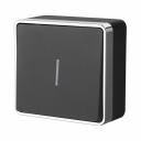 Одноклавишный выключатель с подсветкой Werkel W5010135 Gallant (черный/хром) a050979