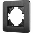 Рамка из серии AKIRY представляет собой комбинацию в виде основы из тугоплавкого пластика и 3-х миллиметровой накладки из алюминиевого сплава. Корпус выполнен в черном цвете и сатинированной поверхностью с высотой 7 мм, что позволяет гармонично встроить в интерьер любого современного дизайн-проекта. Невидимая часть из тугоплавкого пластика, для надежной фиксации механизма. Грани алюминиевой накладки аккуратно обработаны и отшлифованы, чтобы обезопасить пользователя при установке и демонтаже. Рамка предназначена под встраиваемые механизмы.