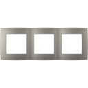 Рамка на 3 поста (титан) ЭРА 12-5003-16