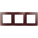 Рамка на 3 поста (бордовый) ЭРА 12-5003-25