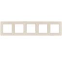 Рамка на 5 постов (слоновая кость) ЭРА 12-5105-02