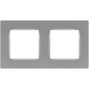 Рамка на 2 поста (алюминий) ЭРА 12-5202-03