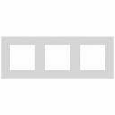 12-5203-01М Рамка для розеток и выключателей ЭРА Серия 12 12-5203-01М на 3 поста, Классик, белый матовый, цена за 1 шт