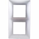 Рамка ЭРА 14-5002-03 на 2 поста, Elegance, алюминий Б0034389