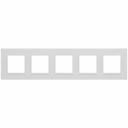 14-5015-01 Рамка для розеток и выключателей ЭРА Elegance 14-5015-01 Classic, на 5 постов, белый, цена за 1 шт