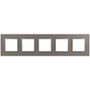 14-5015-16 Рамка для розеток и выключателей ЭРА Elegance 14-5015-16 на 5 постов, Classic, титан, цена за 1 шт