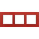 Рамка на 3 поста (красный, белый) ЭРА 14-5103-23