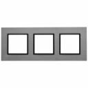 14-5203-42 14-5203-42 ЭРА Рамка на 3 поста, металл, Эра Elegance, титан+антр, цена за 1 шт
