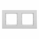 Рамка Systeme Electric AtlasDesign Aqua двухместная белая (ATN440102)