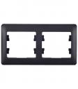 Рамка Systeme Electric Glossa двухместная антрацит (GSL000702)