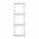 Рамка Systeme Electric Glossa трехместная белая (GSL000107)