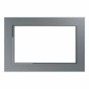 Рамка 2-местная (без перемычки), стекло, серия Катрин, GFR00-7012-03, серебро, цена за 1 шт.