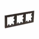 Трехместная рамка 3-ая рамка Systeme Electric AtlasDesign Nature Стекло мокко SE ATN320603