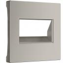 Накладка для двойной розетки Еthernet RJ-45 (дымчатый) Werkel W1291104