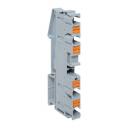 Клеммная колодка EKF PIT-6-4 пружинная 6 Push-in 4 вывода серая