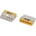 Клемма быстрозажимная компактная 5-проводная 0,2-2,5 мм2 (упаковка 30 шт.) ЭРА NO-225-360