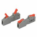 NO-225-402 Клемма ЭРА NO-225-402 проходная разъёмная 222-2411R с рычагами 1 полюс 0.08-2.5/4 мм2 упаковка 20 шт, цена за 1 шт