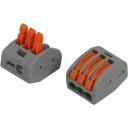 Клемма универсальная с рычагами 3-проводная 0,08-2,5/4 мм2 (упаковка 4 шт.) ЭРА NO-225-421