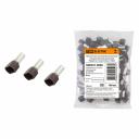 Наконечник штыревой втулочный изолированный (двойной) НШвИ (2) 1,5х8 коричневый (100 шт) TDM, цена за 1 упак