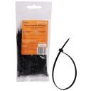 Стяжки (хомуты) кабельные 2,5*100 мм, пластиковые, черные, 100 шт. (ACT-N-18)
