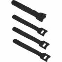 Хомут для кабеля Cabeus липучка с мягкой застежкой, 310x14 мм, черный, 10 шт. CLAMP-310-BK