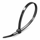 Применяются для крепежа и соединения в жгут кабелей и проводов. Материал стяжки: нейлон 6.6, самозатухающий, без галогенов. Замковый механизм одностороннего хода, неразъемный. Температура монтажа: от 0 °С до +60 °С.