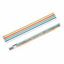 Трубки термоусаживаемые не распространяющие горение, с клеевым слоем, набор 5 цветов (красный, желтый, зеленый, синий, белый) по 2 шт., длиной 1,0 м ТТкНГ(3:1)-6,4/2,0 TDM, цена за 1 упак