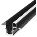 Шинопровод под гипсокартон 48V магнитный Elektrostandard Slim Magnetic встраиваемый с местом под светодиодную ленту чёрный 2м 85132/00