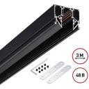 Низковольтный шинопровод для монтажа в натяжной потолок 3м Novotech Flum 135244 SHINO 48V