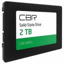 Твердотельный накопитель (SSD) Твердотельный накопитель CBR SSD-002TB-2.5-LT22 серия Lite, 2048 GB, 2.5", SATA III 6 Gbit/s, SM2259XT, 3D TLC NAND, R/W speed up to 550/520 MB/s, TBW (TB) 1000
