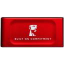 2ТБ Внешний диск SSD Kingston XS1000 SXS1000R/2000GA, USB 3.2 Gen 2, запись - 1000МБ/с, чтение - 1050МБ/с, красный