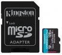 Kingston Flash Card 128GB microSDXC Canvas Go Plus 170R A2 U3 V30 Card + ADP [SDCG3/128GB]