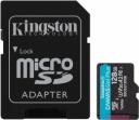 Карта памяти microSDHC UHS-I U3 Kingston Canvas Go! Plus на 128 ГБ с переходником SD