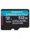 Карта памяти Kingston micro SDXC 512Gb Canvas Go Plus UHS-I U3 A2 (170/90 MB/s)