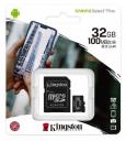 Карта памяти MicroSD Kingston Canvas Select Plus 32GB с адаптером