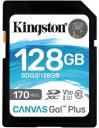 Карта памяти Kingston Canvas 128Gb Go Plus SDXC UHS-I U3 V30 (170/90 Mb/s)