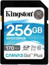 Карта памяти SD 256Gb Kingston Canvas Go Plus SDG3/256GB (170/90 MB/s)