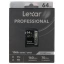 Lexar Карта памяти microSDXC 64Gb Lexar Professional 1066x